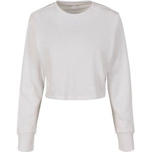 Ladies Terry Cropped Sweater wit