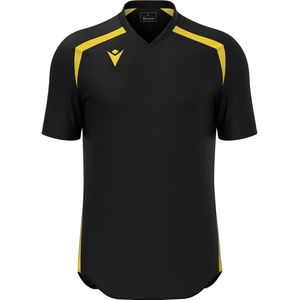 Macron Wyrm Shirt Korte Mouw Heren - Zwart / Geel | Maat: 5XL