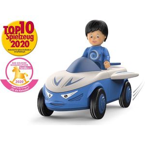 Toddys Speelgoedauto Mike Junior 15,5 Cm Blauw/wit 2-delig