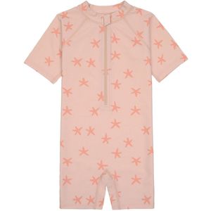 Lässig - UV - Zwemset - Korte mouw - Zeester - Roze - Peach - Maat 74/80