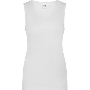 Ten Cate - Thermo Kanten Dames Hemd - Wit - V-hals - Warm Thermisch Onderhemd