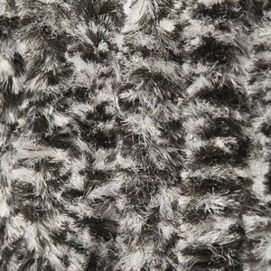 Bobbel Home - Kattenstaart Vliegengordijn - 90 x 220 cm - Wit/Zwart - Hor Gordijn