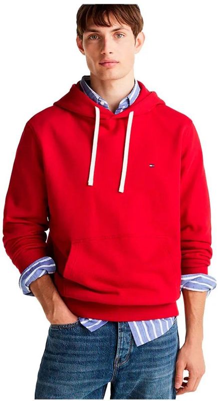 Tommy Hilfiger Essential Terry Hoodie Rood XL Man