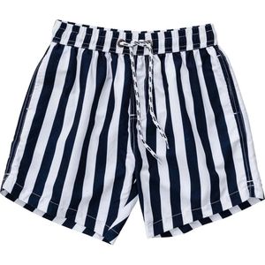 Snapper Rock - UV Volley zwembroek voor jongens - Nautical Stripe - Navy/Wit - maat 14 (149-155cm)