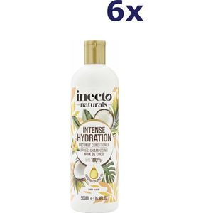 6x Inecto Naturals Coconut Conditioner 500 ml