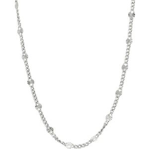 Zilver Gerhodineerd Collier Gourmette En Plaatjes 2,5 mm 1332710