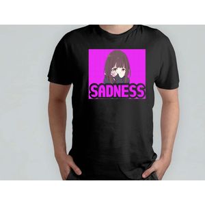 SadNess - T Shirt - Anime - AnimeLove - OtakuLife - AnimeGirl - AnimeLiefde - OtakuLeven - AnimeVerslaafd - AnimeMeisje