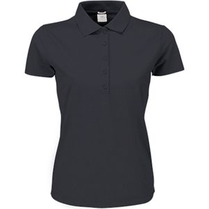 Women´s Luxury Stretch Polo met korte mouwen Dark Grey - S