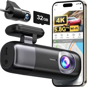 Dashcam voor auto voor en achter – Dual dashcam – Voor- en achtercamera – Autocamera – Full HD dashcam – Dashcam met nachtzicht – Dashcam met bewegingssensor – Groothoeklens – Parkeermodus – Loop recording – Dashcam met SD-kaart