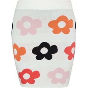 MYMO - Rok - Donkergeel - Minirok - Slanke Pasvorm - Bloemenprint