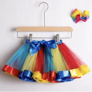 CHPN - Kinder Tutu - Tule Rok voor Meisjes - 5-7 jaar - Incl Haarstrik - Kinderrokje - Gekleurd - Carnaval - Verkleden