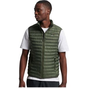 Superdry Code Tech Core Down Vest Groen S Man