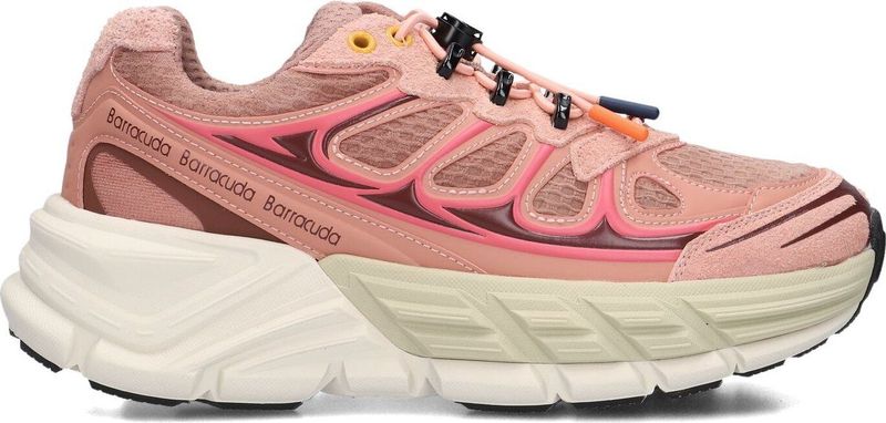 Barracuda - Round-One - Casual Schoenen - Roze - Suède
