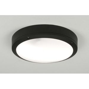 Lumidora Plafondlamp 71495 - Plafonniere - UCOME - 2 Lichts - E27 - Zwart - Kunststof - Buitenlamp - Badkamerlamp - IP54 - ⌀ 27 cm