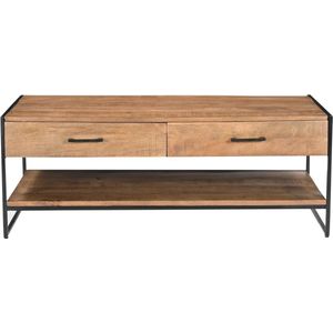 Livingfurn - Salontafel - Elin 120cm - Bruin, Zwart