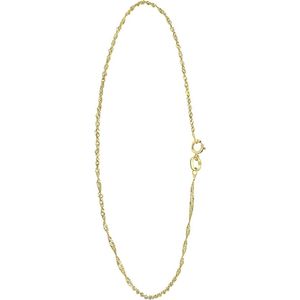 Lucardi - Enkelbandje - Gourmet Twist - Geel - 9 Karaat