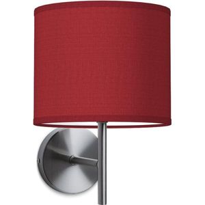 Home Sweet Home wandlamp Bling - wandlamp Mati inclusief lampenkap - lampenkap 20/20/17cm - geschikt voor E27 LED lamp - rood