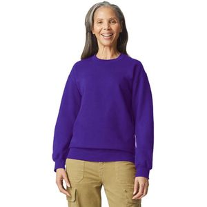 Gildan - Softstyle Midweight Fleece Crewneck Sweater - Purple maat 3XL