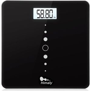 Ultradunne Digitale Personenweegschaal met Groot LCD-Display - Nauwkeurig Tot 200 kg