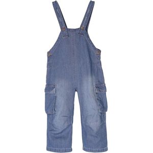 Kindertuinbroek met cargozijzakken - Donkerblauw, 3-4 jaar, 100% katoen