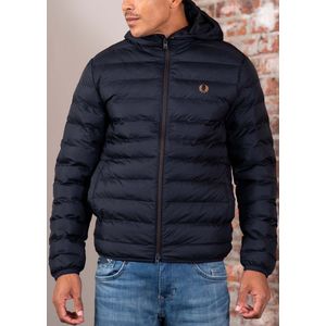 Fred Perry - Hooded Insulated Jacket - Navy - Tussenjas