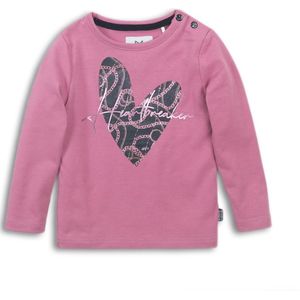 Koko Noko meisjes shirt met hart Cassis