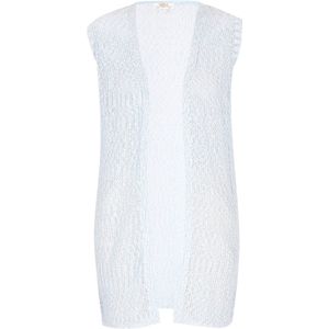 usha - FESTIVAL - Gebreide Bodywarmer - Lichtblauw / Wit