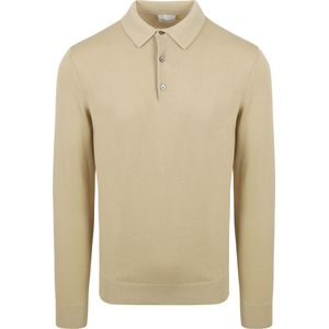 Profuomo - Poloshirt Cool Cotton Ecru - Modern-fit - Heren Poloshirt Maat L