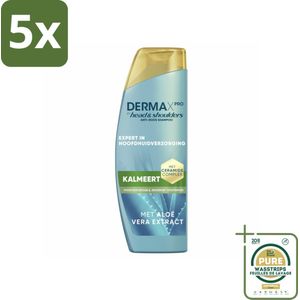 5 x Head & Shoulders – Shampoo – DermaXPro Kalmeert – 250 ml - Grootverpakking - Anti-roos Shampoo - Aloë Vera Shampoo - Jeukende Hoofdhuid - Ceramide Shampoo - Kalmerende Shampoo