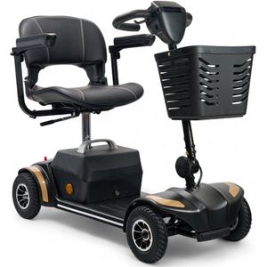 Scootmobiel Plaza Elite - Opvouwbare 4-Wiel Scootmobiel - LED Verlichting - Bereik tot 20 km