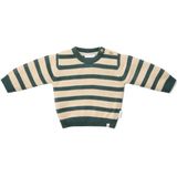 Gebreide Trui - Groen - Forest Friends - Stripe-74