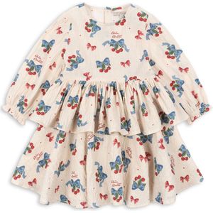 Konges Slojd - Elin - Jurk - 4 Jaar - Zachte Seersuckerstof