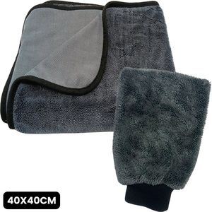Droogdoek set - Streeploos & Kalkvrij - Microvezeldoek - Voor Badkamer & Auto - raamdoeken - Absorbeert 800 ml water - wonderdoek -