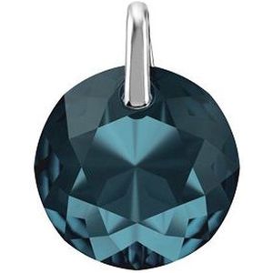 MY iMenso Zilveren Creoli Tonda Hanger met Donkerblauw Kristal