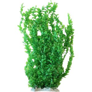 Nobleza Aquariumplant - Nepplant - Kunststof plant - aquarium inrichting - aquariumdecoratie - Groene ronde bladeren