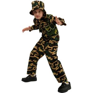 Leger kostuum kind - Carnavalskleding - Militair - Jongens - Carnaval kostuum kinderen - 7 tot 9 jaar
