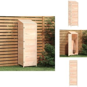 vidaXL Tuinschuur - Tuinschuren - Schuur - Tuinberging - Tuinschuur 55x52x174,5 cm massief vurenhout