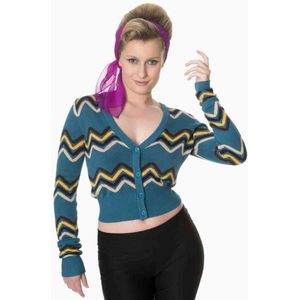 Dancing Days - Good Vibes Cardigan - 2XL - Blauw