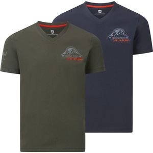 Jan Vanderstorm - JENDUR - T-shirt - Donkerblauw - Set van 2