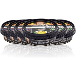Koningsvogel® | 6 x 100gr Thaise Gele Curry pasta | kruidenmix op basis van Madam Jeanette pepers