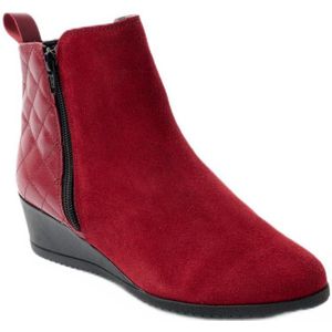 Comfortabele lederen laarzen met rits