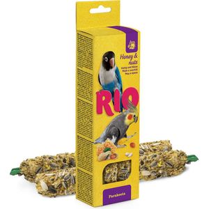 RIO Sticks voor parkieten met honing en noten 2x75 gram