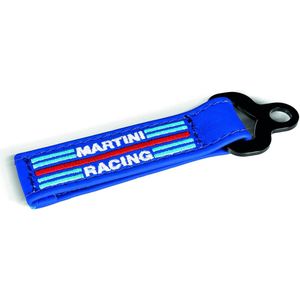 Sparco Martini Racing Sleutelhanger- Leren Keychain - Blauw