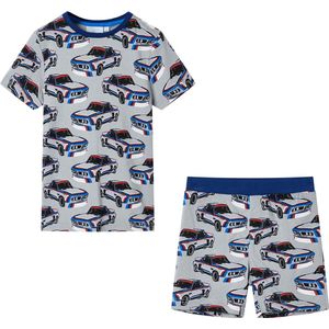 Kinderpyjama grijs met auto's - Maat 104