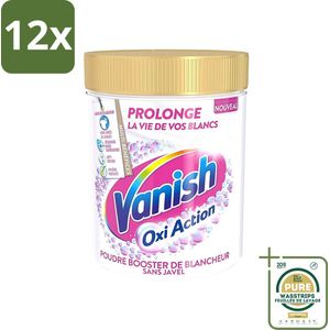 Vanish - Vlekverwijderaar - Oxi Action - Witte Was Vlekverwijderaar - Poeder - 940 g - Voordeelverpakking - 12 stuks - Wasmiddel - Vlekken