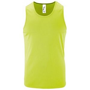 SOLS Heren Sportieve Performance Tank Top (Appelgroen)