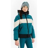 Protest Prtmilla - Skijas Meisjes - Afritsbare tailleband - ZIP-SHIFT - Puffer - Winterjas – Rainstorm Blue