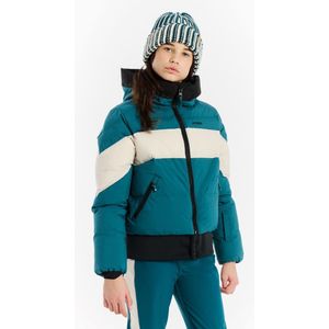 Protest Prtmilla - Skijas Meisjes - Afritsbare tailleband - ZIP-SHIFT - Puffer - Winterjas – Rainstorm Blue
