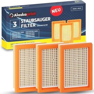 Vervangingsfilter geschikt voor Kärcher stofzuiger WD5, WD4, WD6, MV4, MV5 en MV6 - Platte vouwfilter tegen fijnstof en geuren