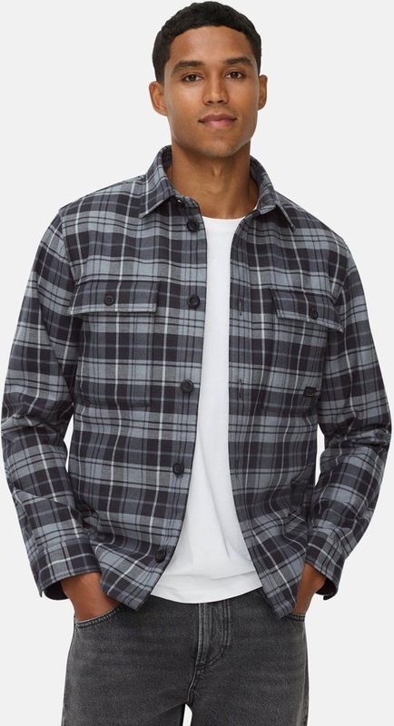 camel active - Overshirt - Marineblauw - Puur Katoen